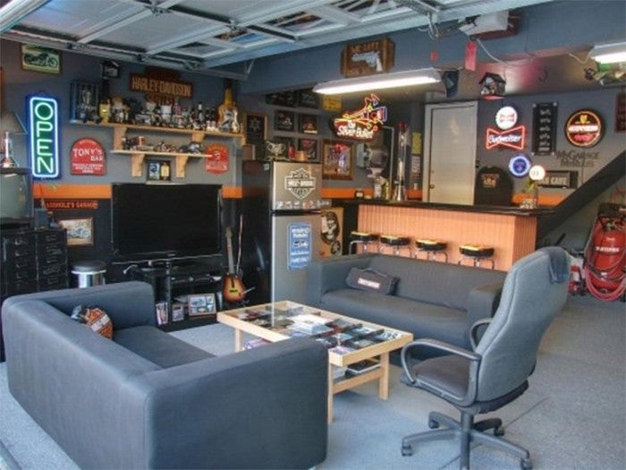 20 Man Cave Ideas for Your Garage - Luv68