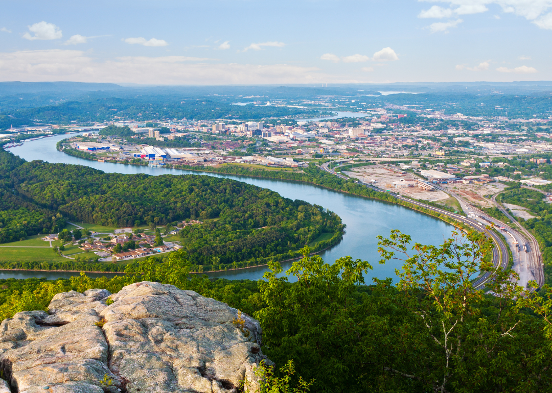 View of Chattanooga from above