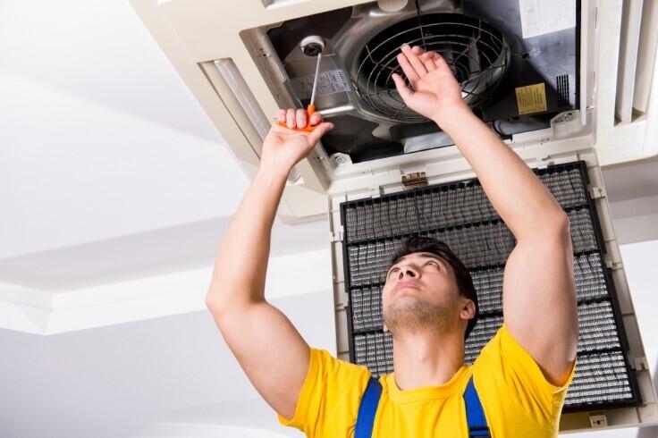 Professional HVAC maintenance