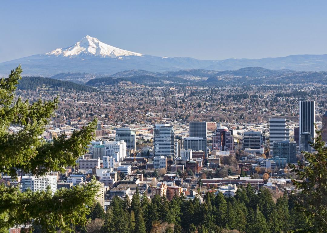 Portland with a view of mountain