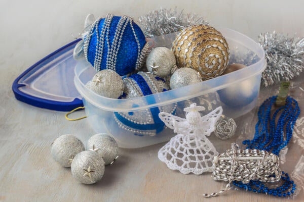 Storing holiday decorations