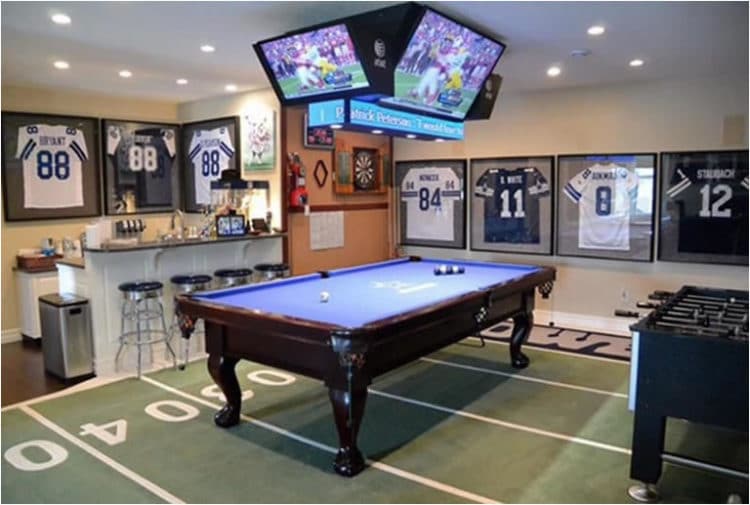 garage game room decorating ideas