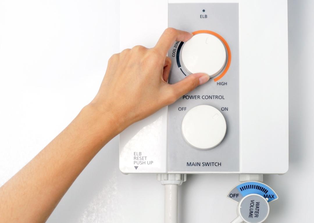 Water heater controls